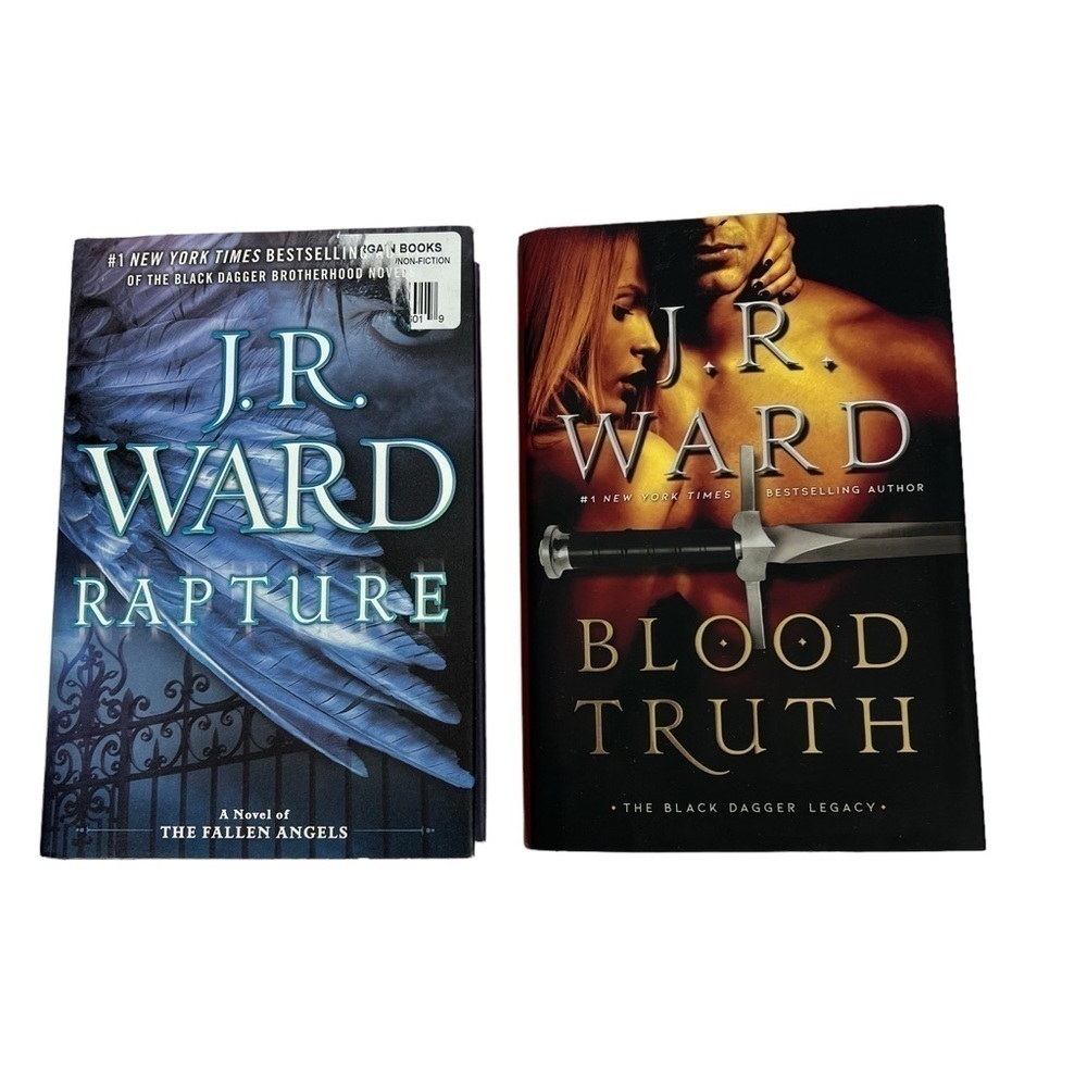 J.R. Ward Fiction Books/Novels Lot/2 Hardcover Dust Jackets Fantasy/Romance